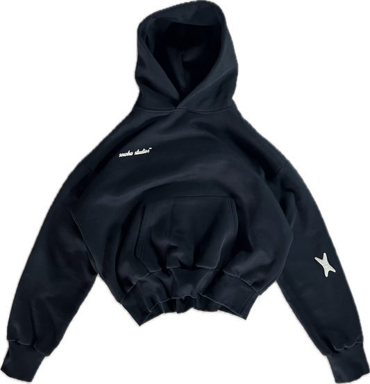 starboy hoodie - black