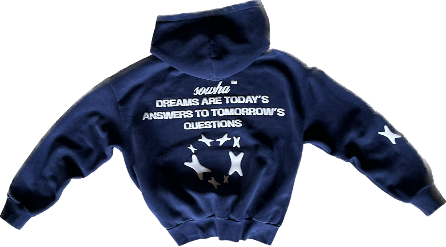 starboy hoodie - navy blue