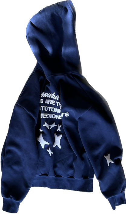 starboy hoodie - navy blue